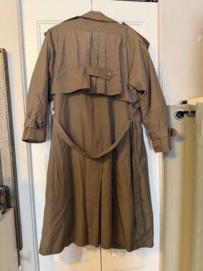 Greige Vintage Trench Coat with inner lining Size 16